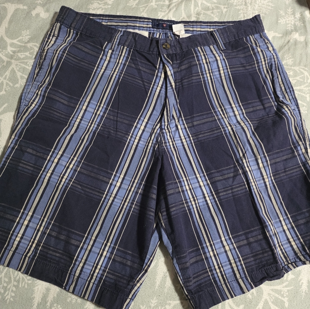 Saddlebred Navy and Light Blue Plaid Men's Shorts